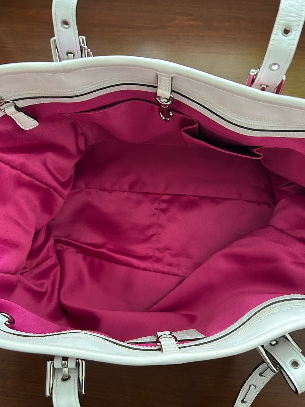 Y2K Coach Pink Suede Optic Tote - Picture 7 of 10